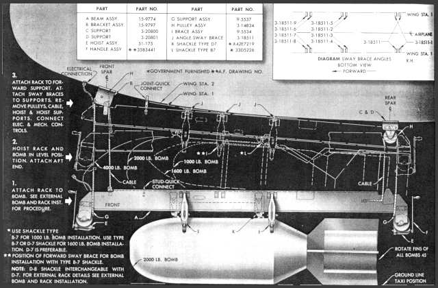 LARGE BOMB MOUNTING